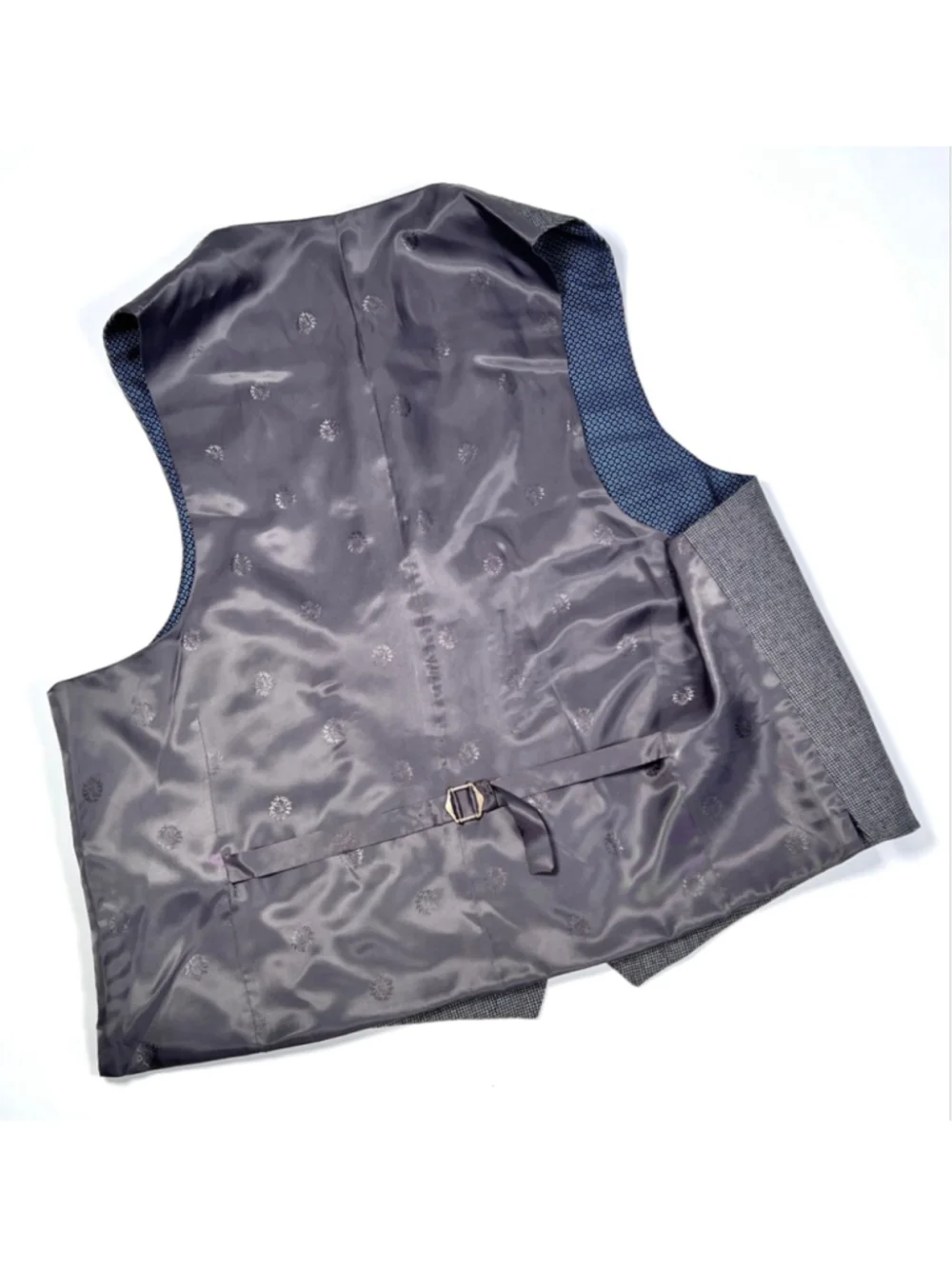 NWT LAUREN Ralph Lauren Gray Houndstooth Vest XL 100% Wool